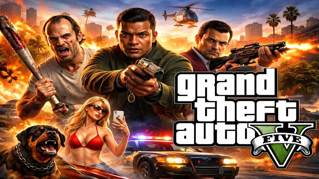 GRAND THEFT AUTO 5  ↔  GTA V