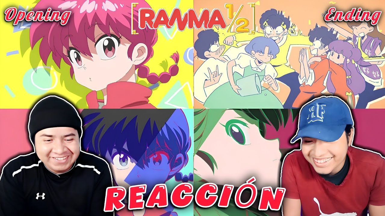 ¡QUE AMBIENTE!🤩😁 Reaccionando al Opening y Ending de Ranma 1/2 T2