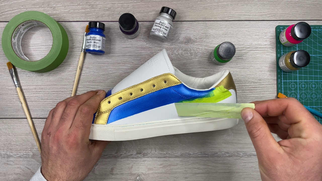 Custom Sneakers By Using Just Angelus Leather Pearlescent Paint ~ fv sneakers life ~