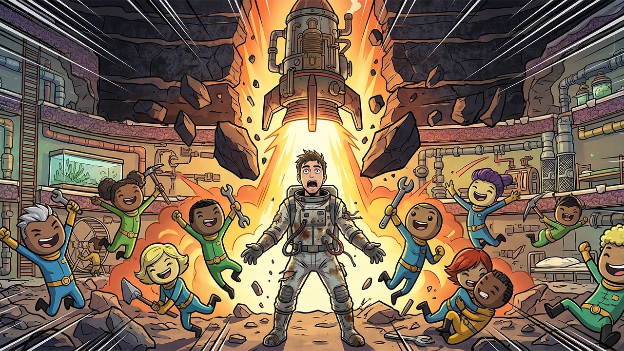 Fast Rocket Launch Challenge - Oxygen Not Included