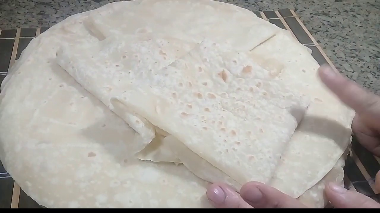 طريقة خبز الصاج بالماء المغلي روعه#مطبخ_لولى