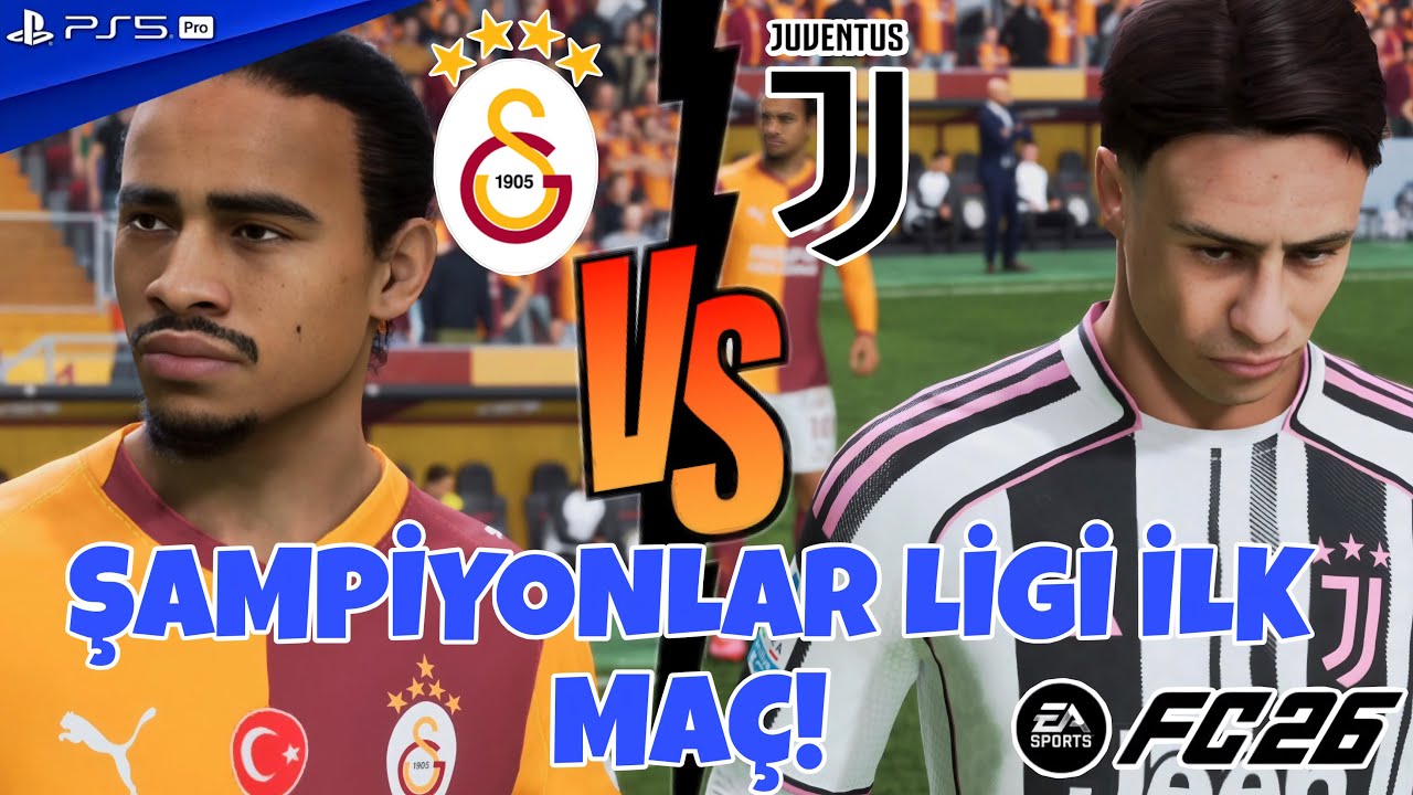 Şampiyonlar Ligi Son 16 İlk Maç | Büyük Maç | Büyük Heyecan | Galatasaray vs Juventus | PS5