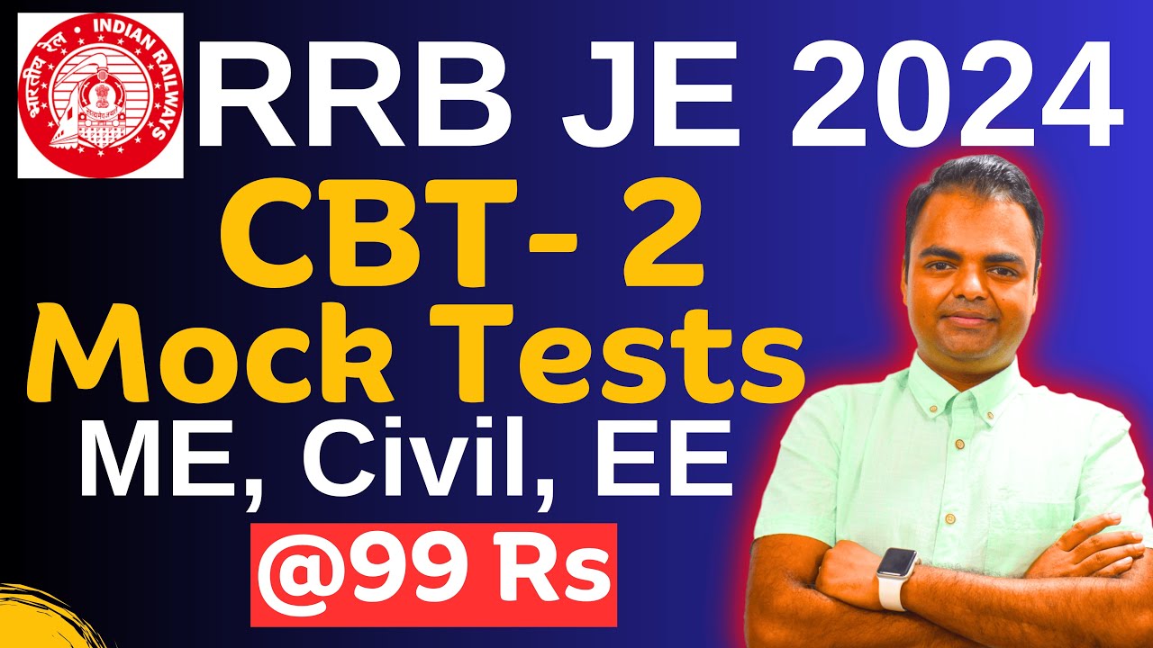 Best RRB JE CBT 2 Mock Tests Mechanical Electrical Civil, RRB JE CBT 2 Online Test Series 2024 2025