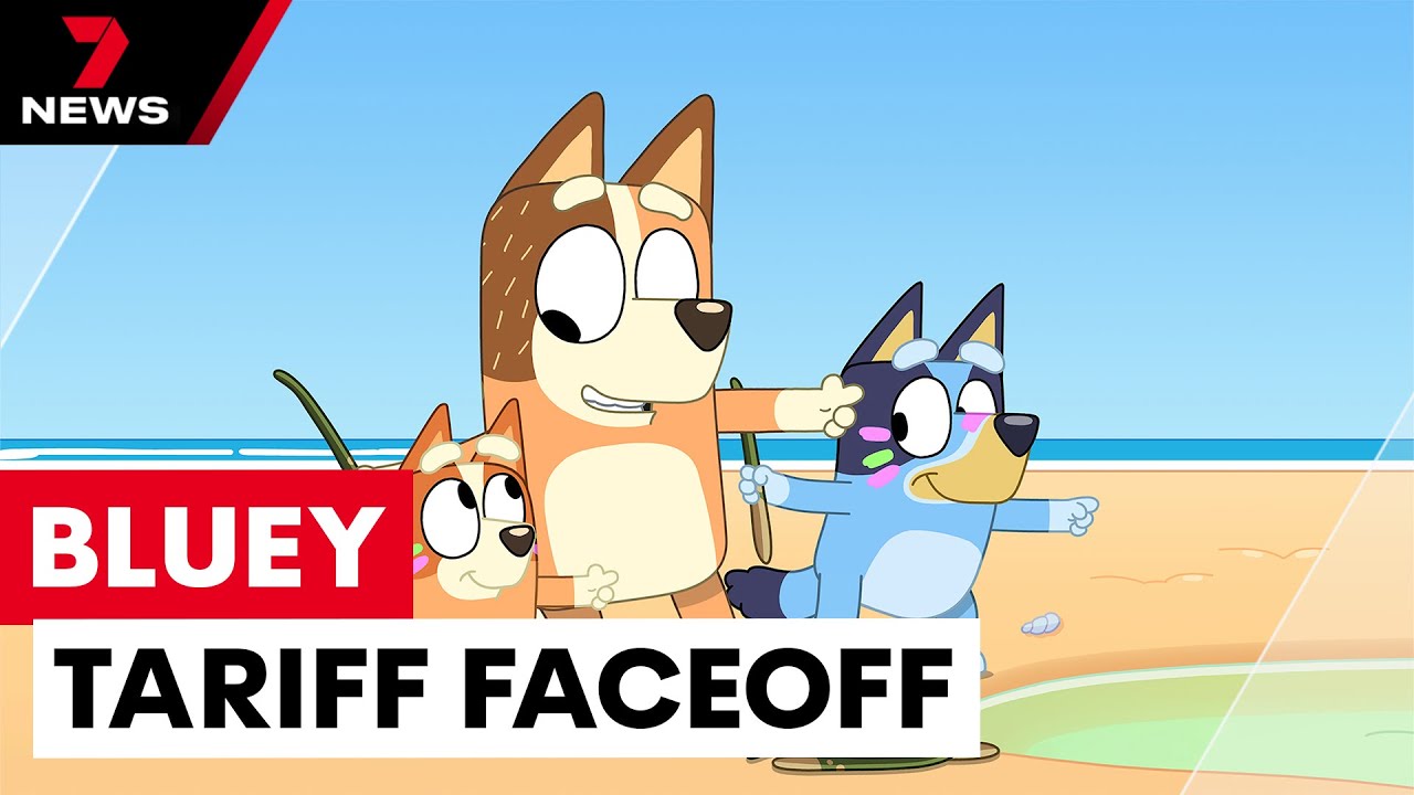 Australian icon Bluey threatened by US tariffs, ambassador responds | 7NEWS