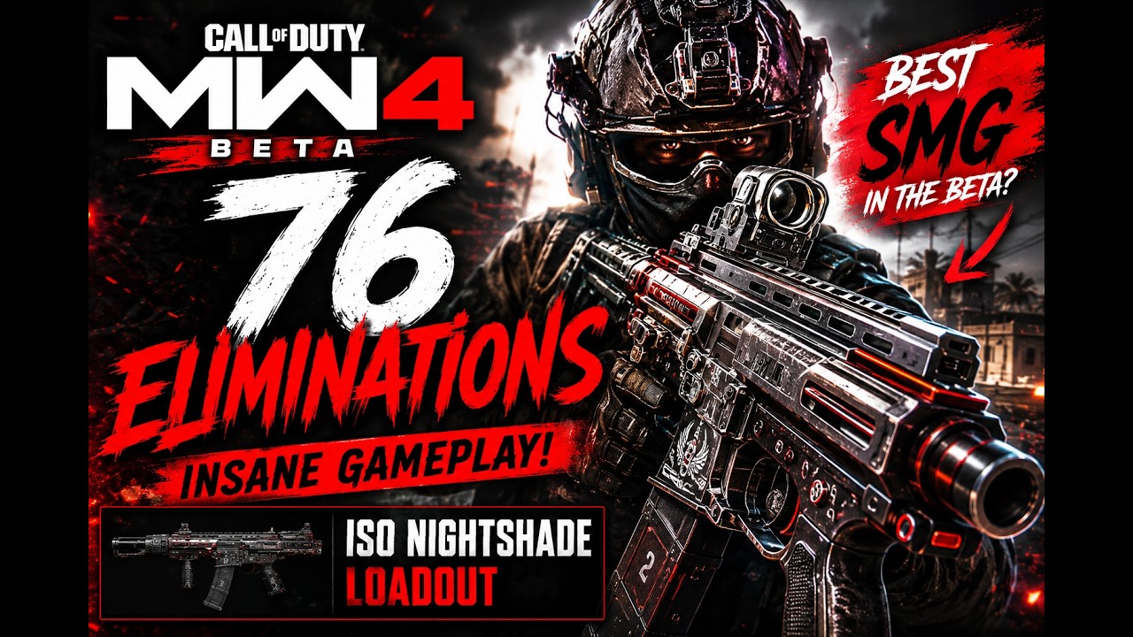 I Dropped 76 KILLS With the ISO NIGHTSHADE! 😳 (Best MW4 Beta Loadout)