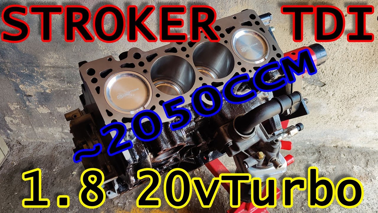 1.8T stroker na wale TDI // Montaż dołu 1.8t ~2050ccm