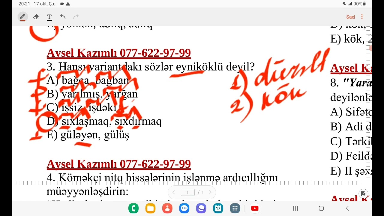 AZƏRBAYCAN DİLİ | ÜMUMİ SINAQ 2 | AYSEL KAZIMLI | MİQ | SERTİFİKASİYA
