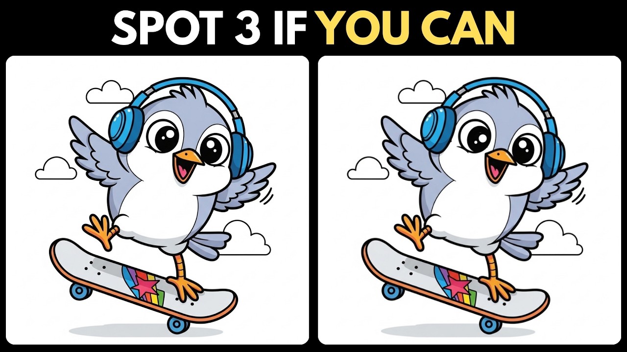🦜 Find 3 Differences | Don’t Be Fooled by This One! 🧩| Peek Parrot With Luna