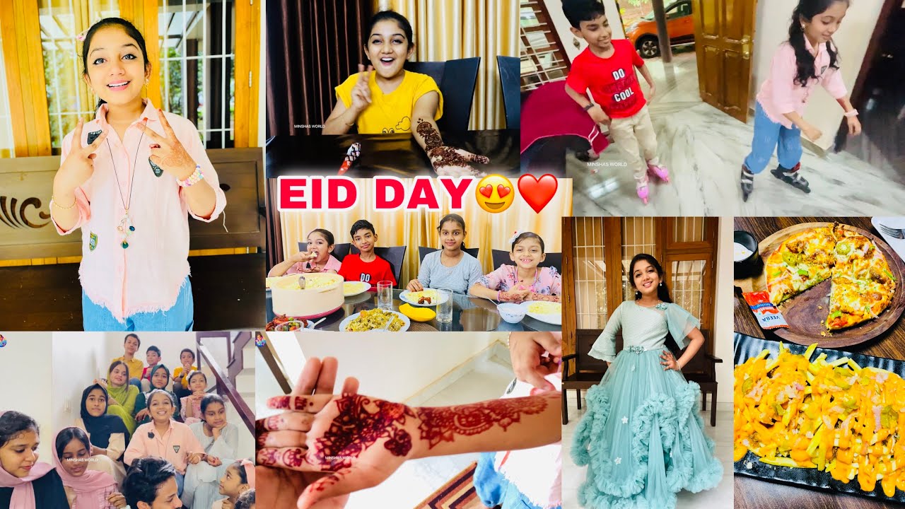 Our Eid Day🌙 | മെഹന്ദി Design🌈 |അടിപൊളി ആഘോഷം 💃