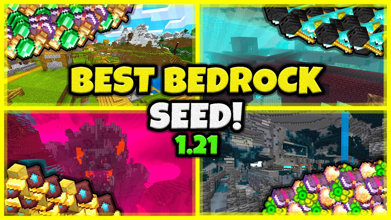 BEST SEED EVER!! In Minecraft Bedrock 1.21!