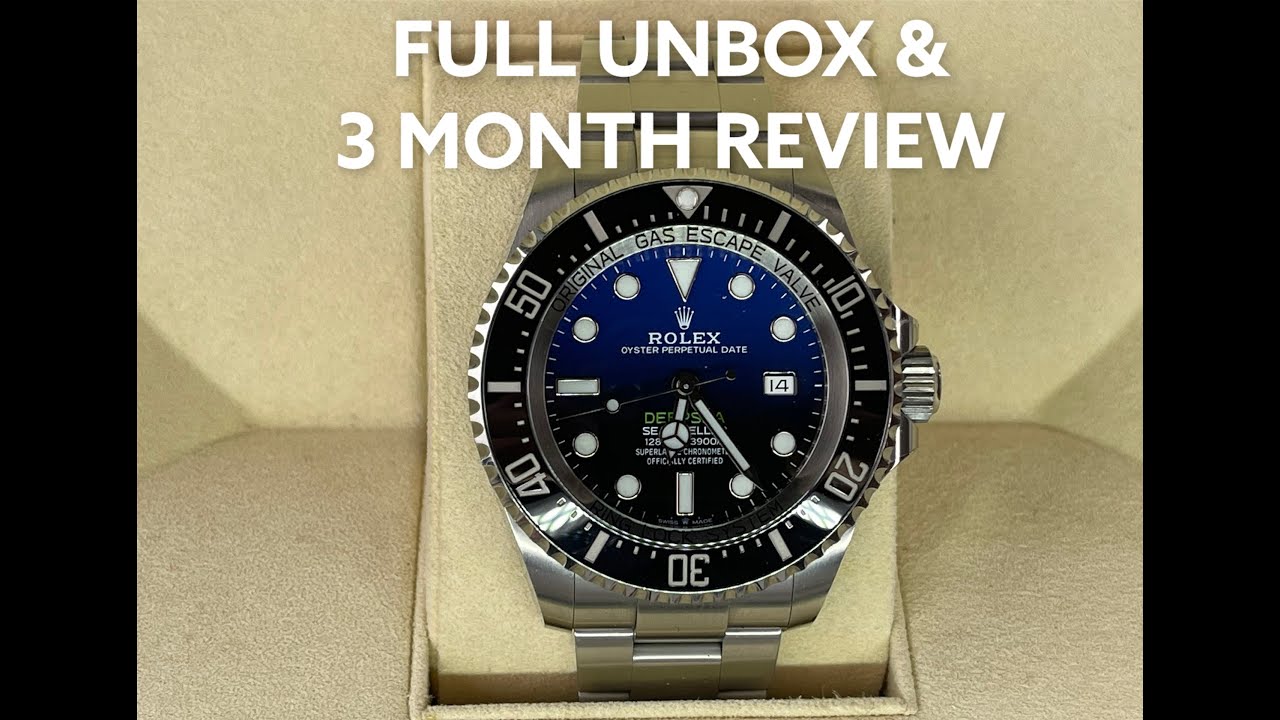 Rolex Sea Dweller Deepsea James Cameron 126660 Full Unbox & 3 Month Review!