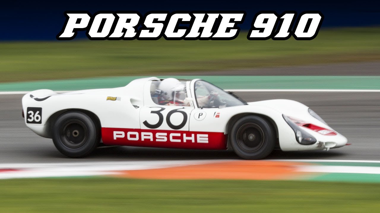 Porsche 910 | Flat-6 fly-by's and downshifts