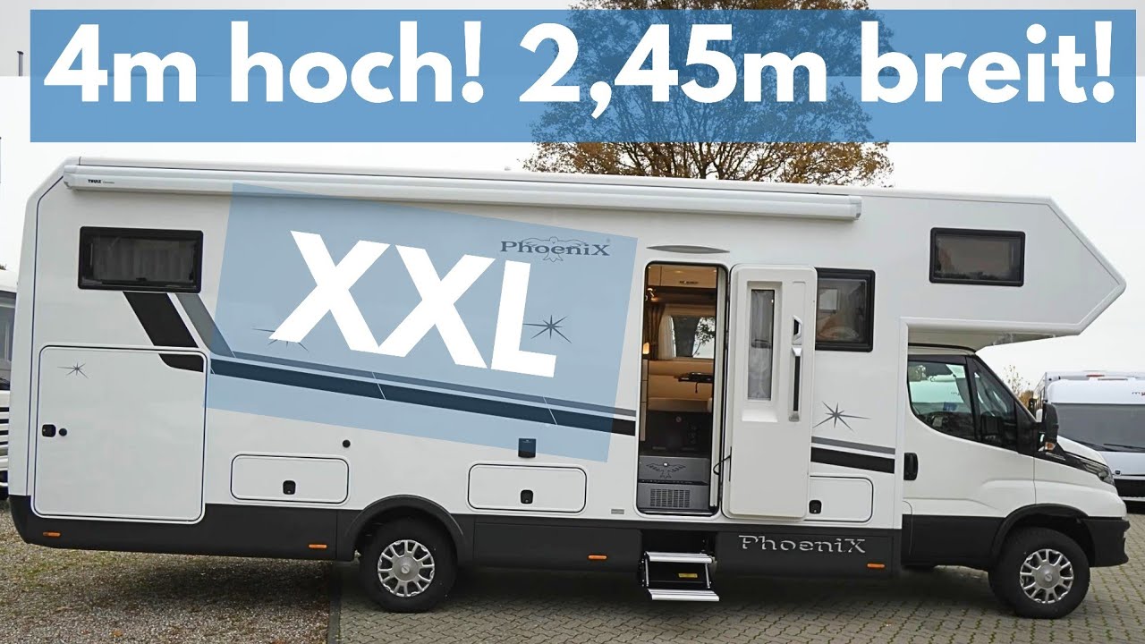 GRÖSSTES 7,49 TONNEN WOHNMOBIL! ❤️ Phoenix 2024 Maxi Alkoven 8800 BGSX 2,45m XXL Höhe!