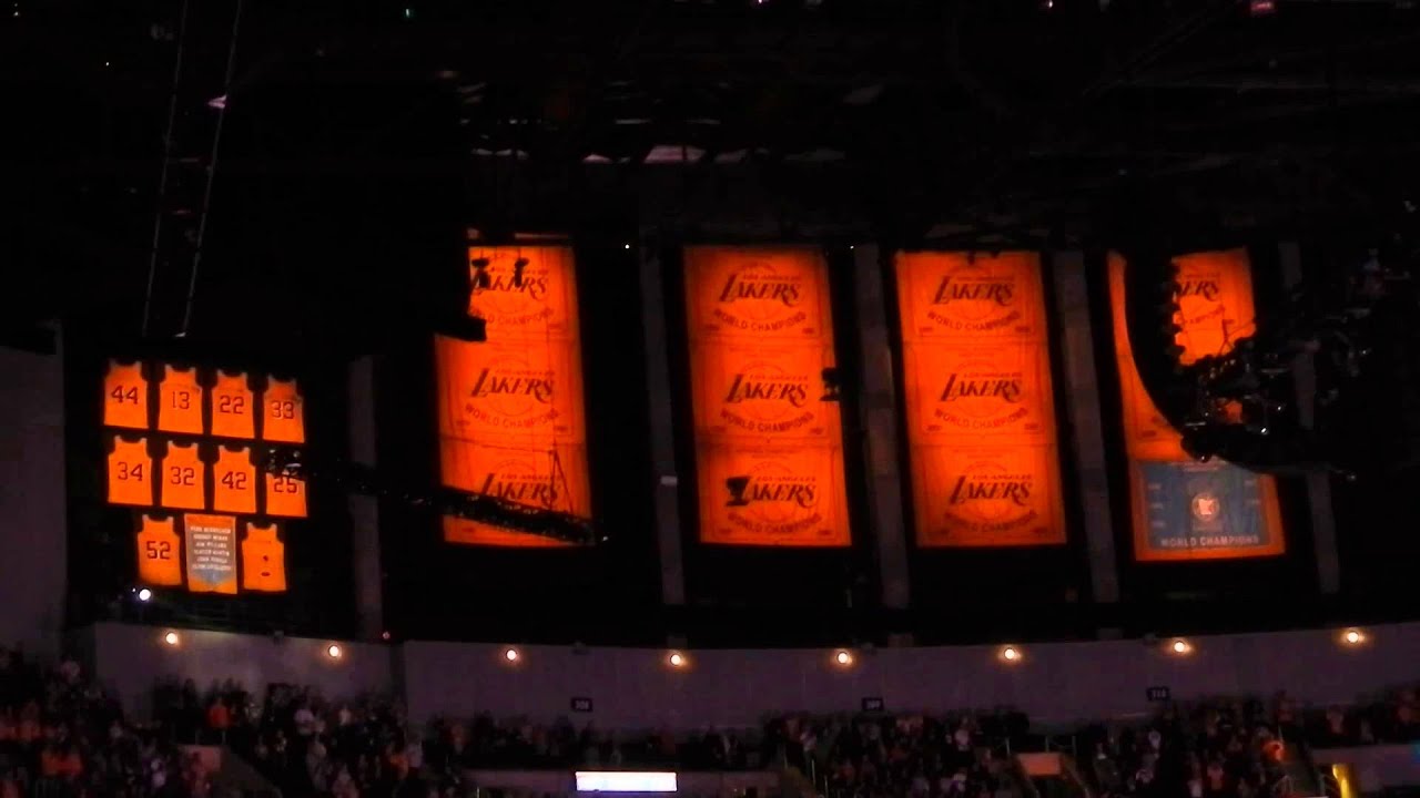 2/21/2014 Celtics vs. Lakers - Lorelei Sinco Singing the National Anthem at Staples Center