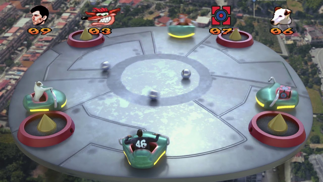 Crash Bash in real life [Crash Bash Sky balls level Remastered]
