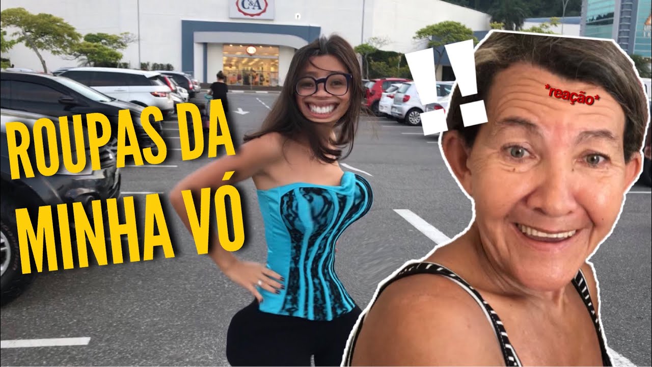 UMA SEMANA USANDO AS ROUPAS DA MINHA VÓ