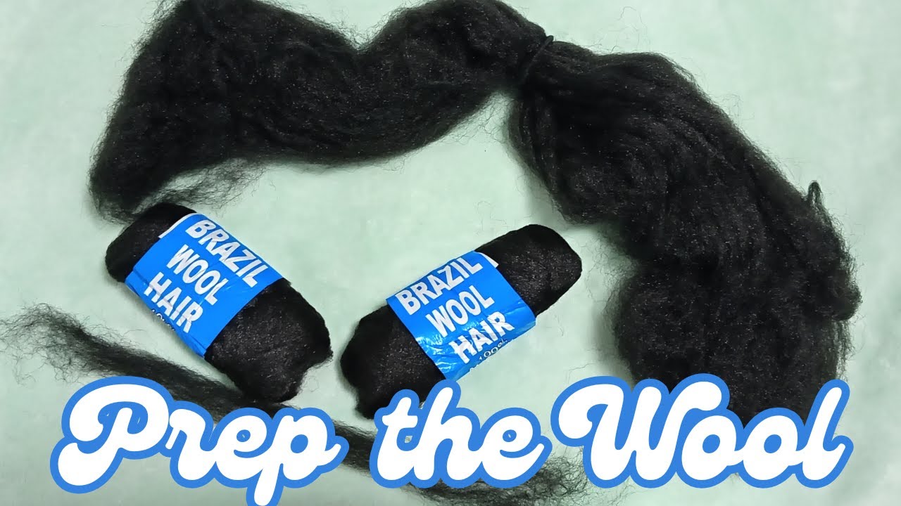 How to prep Brazilian Wool for braiding || South African YouTuber