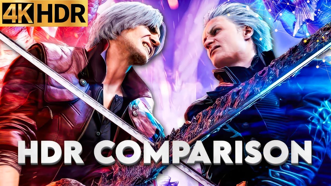 Devil May Cry 5 - HDR Comparison - Native vs RenoDX vs Nvidia RTX vs Special K