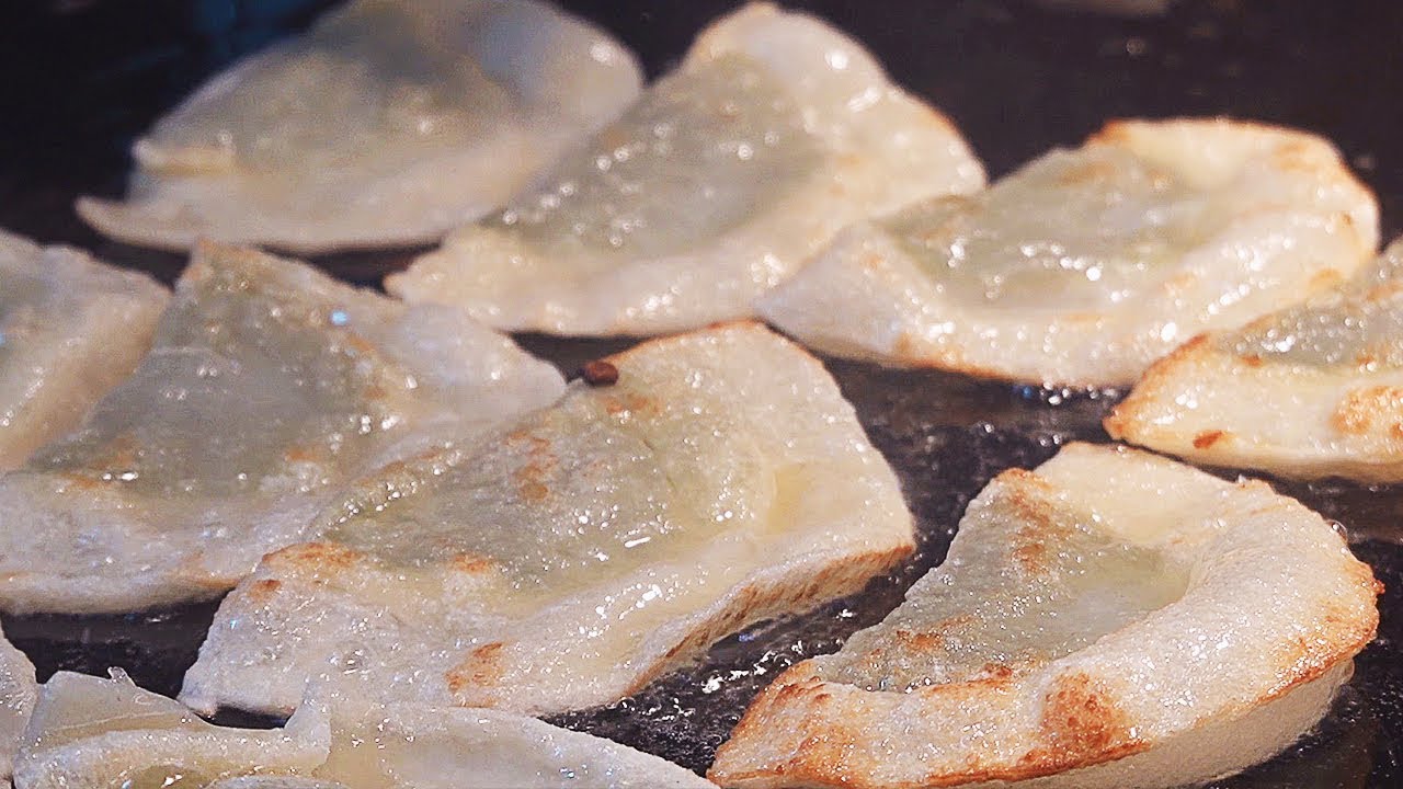 Flat Dumplings & Spicy Glass Noodles - Korean Street Food