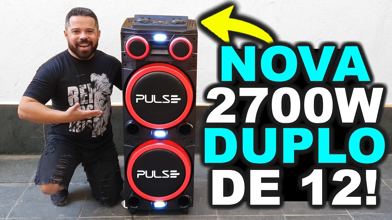 🟢💥 LANÇAMENTO Pulse double 12 SP516 2700w! Vale a pena? Minha Análise COMPLETA dessa TORRE DE SOM!
