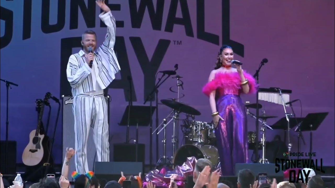 Scott Hoying and Loren Allred Performing their new Single 