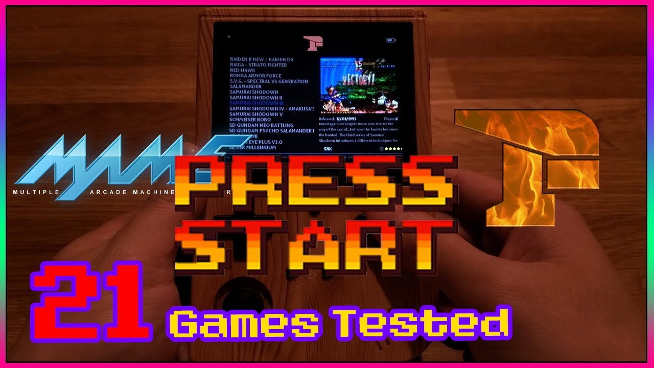 RG351V - 21 Arcade Games Tested (FBA/MAME/CP1/CP2/CP3)