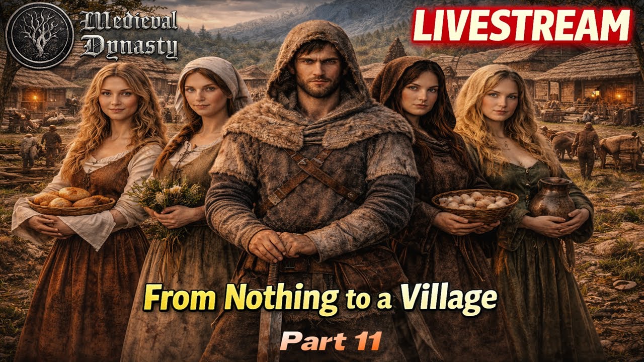 🔥 Medieval Dynasty Livestream | From Nothing to a Village (Part 11)