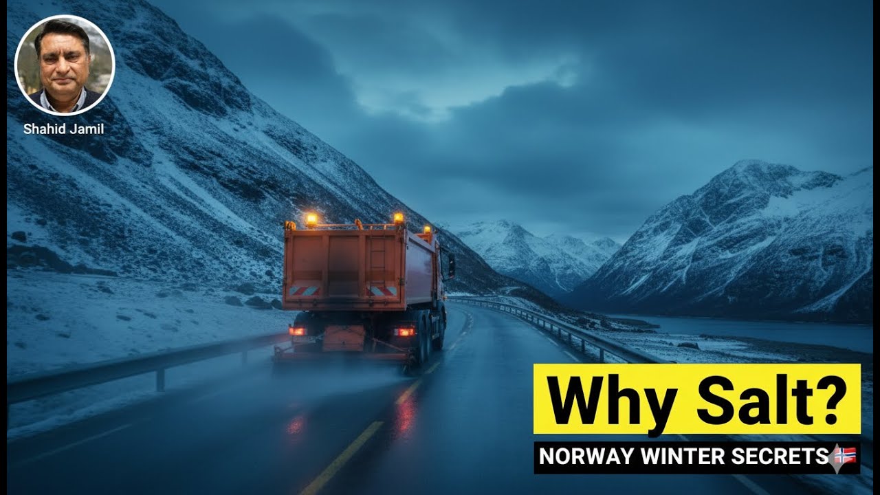 Why Norway Puts Salt on Roads in Winter? 🇳🇴 | Secrets of Snow Maintenance | Shahid Jamil