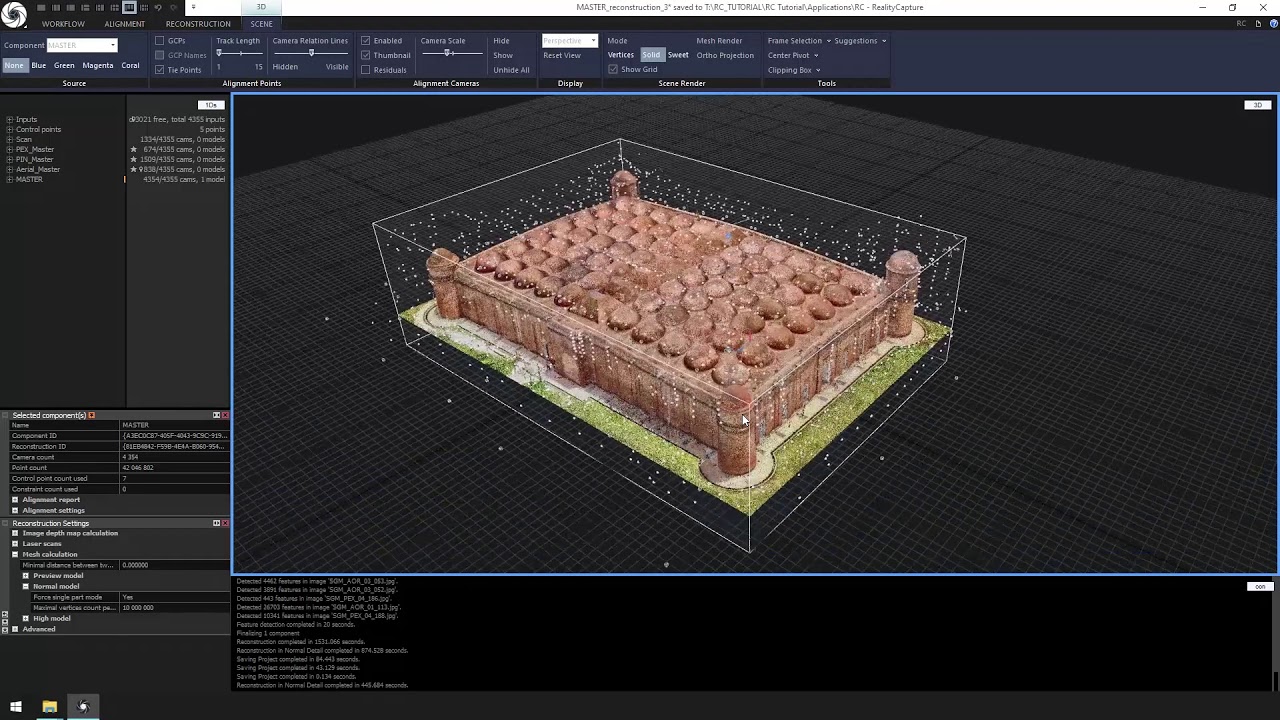 Reconstruction workflow in RealityCapture by CyArk