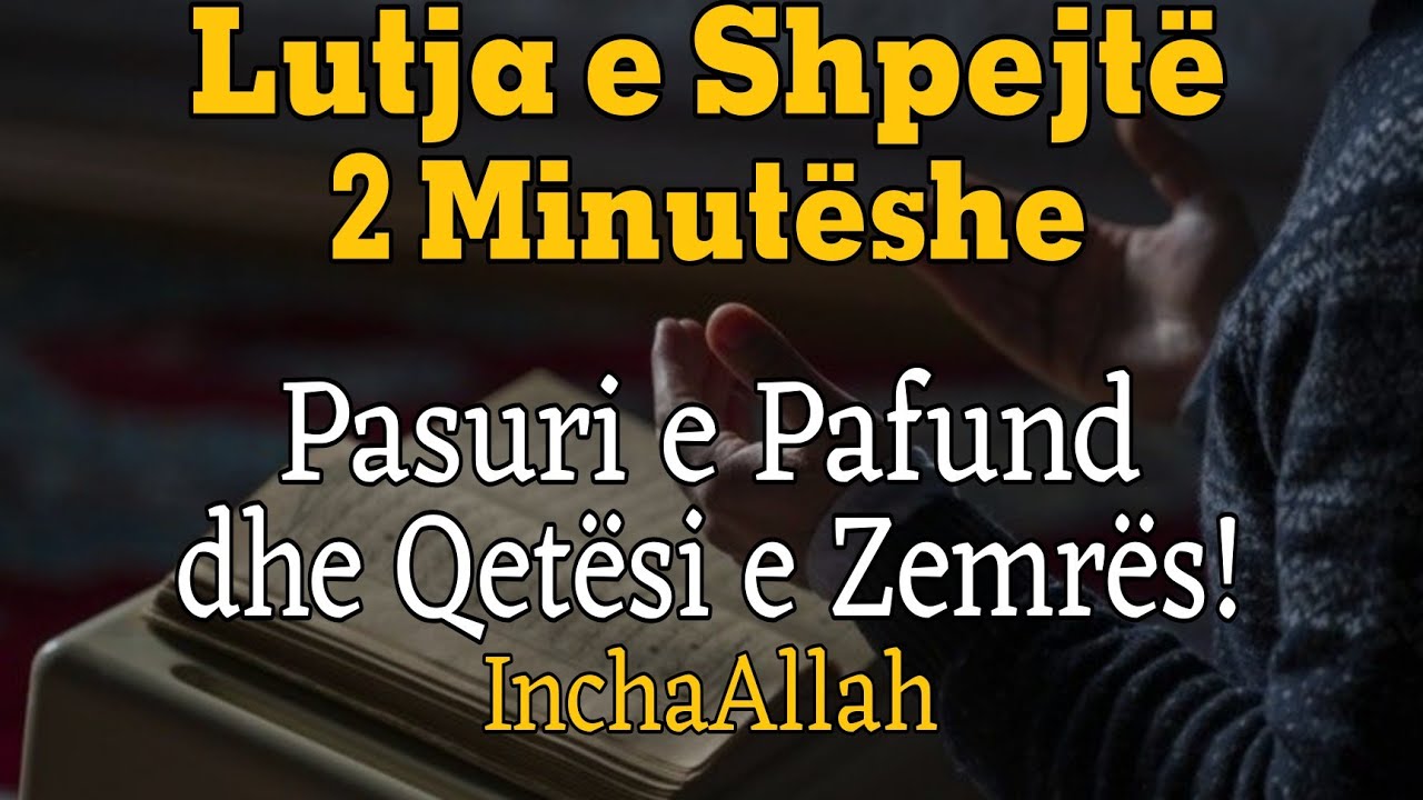 Lutja e Shpejtë 2 Minutëshe – Pasuri e Pafund dhe Qetësi e Zemrës!
