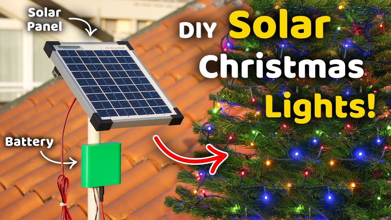 DIY Solar Christmas Lights! Transform Battery-Powered Lights to Run on Solar Power!
