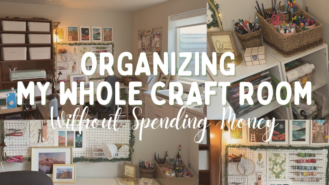 Cozy Craft Room Tour *Updated* | Organizing on a Budget | I Redid My Entire Craft Room
