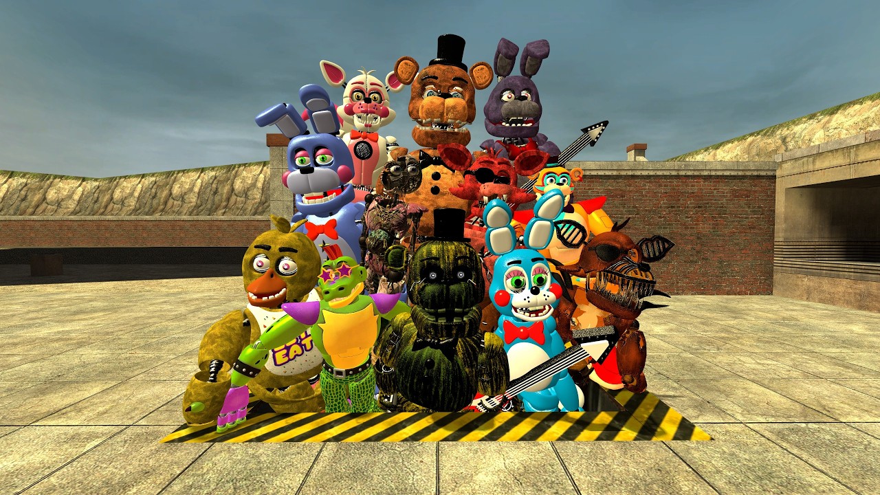 HYPER PUNCH EMERALD FNAF SECURITY BREACH ANIMATRONICS IN GMOD!