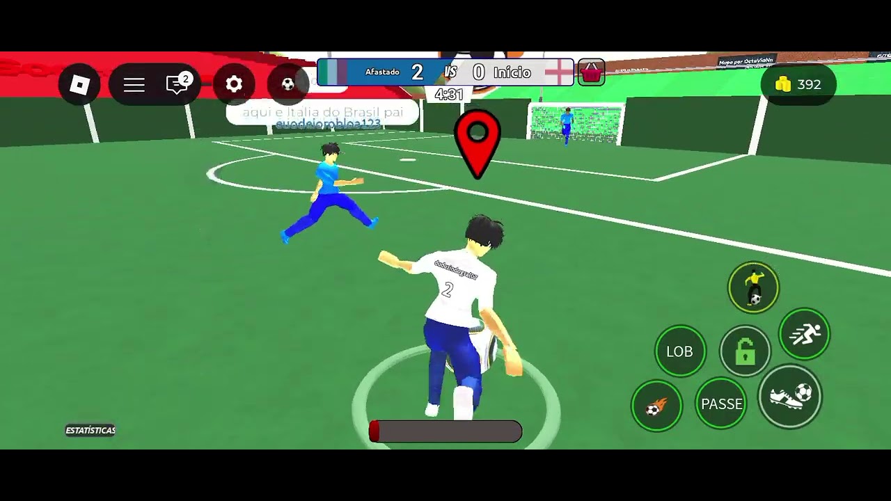 O nome do jogo e futebol de rua realista 