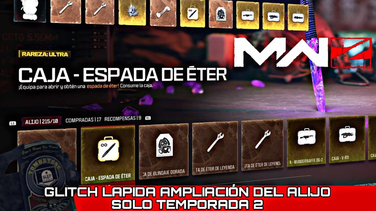 GLITCH LÁPIDA SOLO TEMPORADA 2 de ZOMBIES, AMPLIAR ALIJO EN COD MW3 ZOMBIES