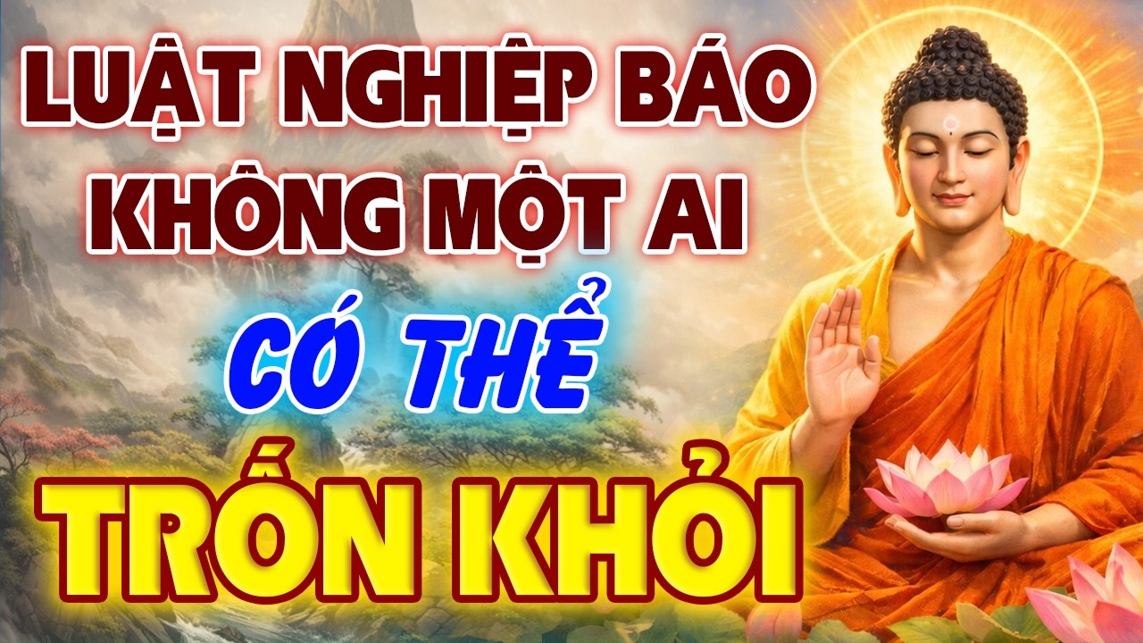 LỜI PHẬT DẠY: LUẬT NGHIỆP BÁO TRONG PHẬT PHÁP - KHÔNG AI CÓ THỂ TRỐN KHỎI