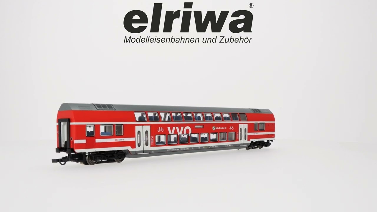 Roco 6220207 - Doppelstockwa. 2. Kl., DBpza, DBAG, Ep.VI 'S2 Dresden Flughafen', AC • Spur H0 • 1:87