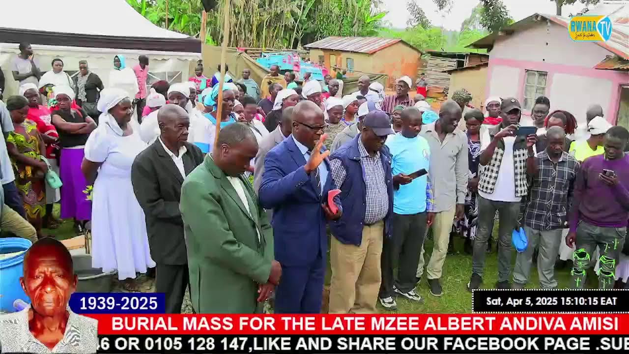 LIVE|🔴 THE SEND-OFF MASS FOR THE LATE MZEE ALBERT ANDIVA AMISI