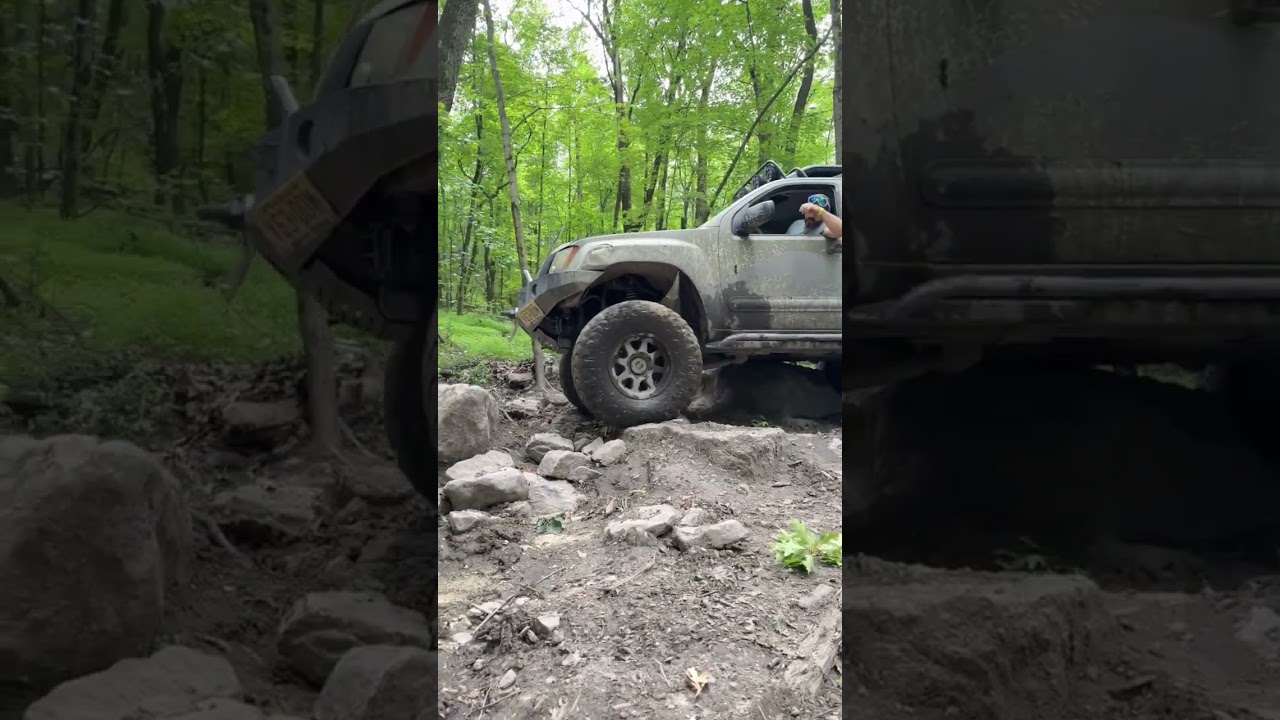 My Straight Axle Swapped Nissan Xterra #crawling #nissan4x4 #xterra #nissanxterra #sas #8lug #4x4