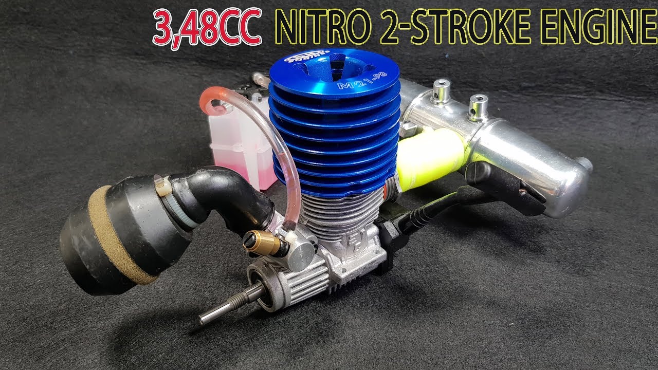 Starter 3,48cc Nitro 2 Stroke Engine