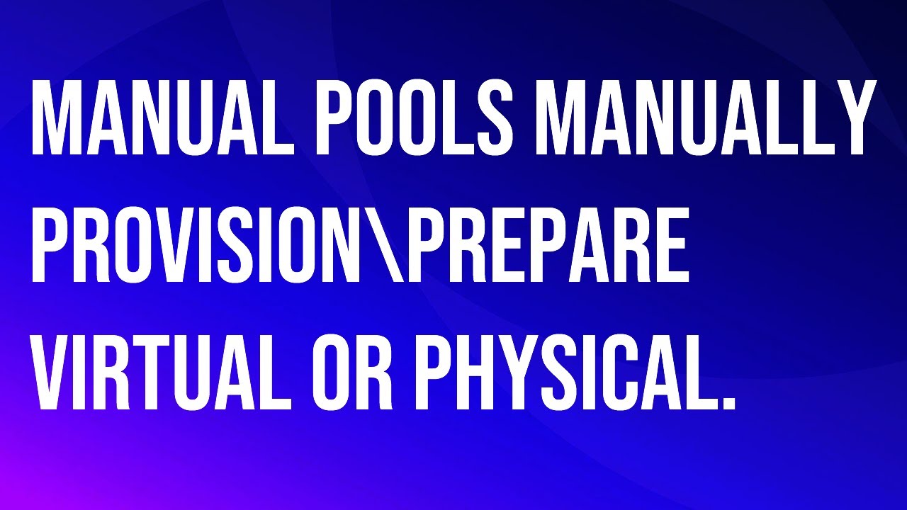 VMware\Omnissa Horizon Manual Pools manually provision\prepare VM\physical.