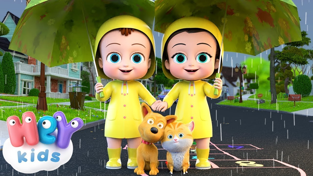 Regen, daar ben je weer ☂️ Kinderliedjes Nederlands - HeyKids