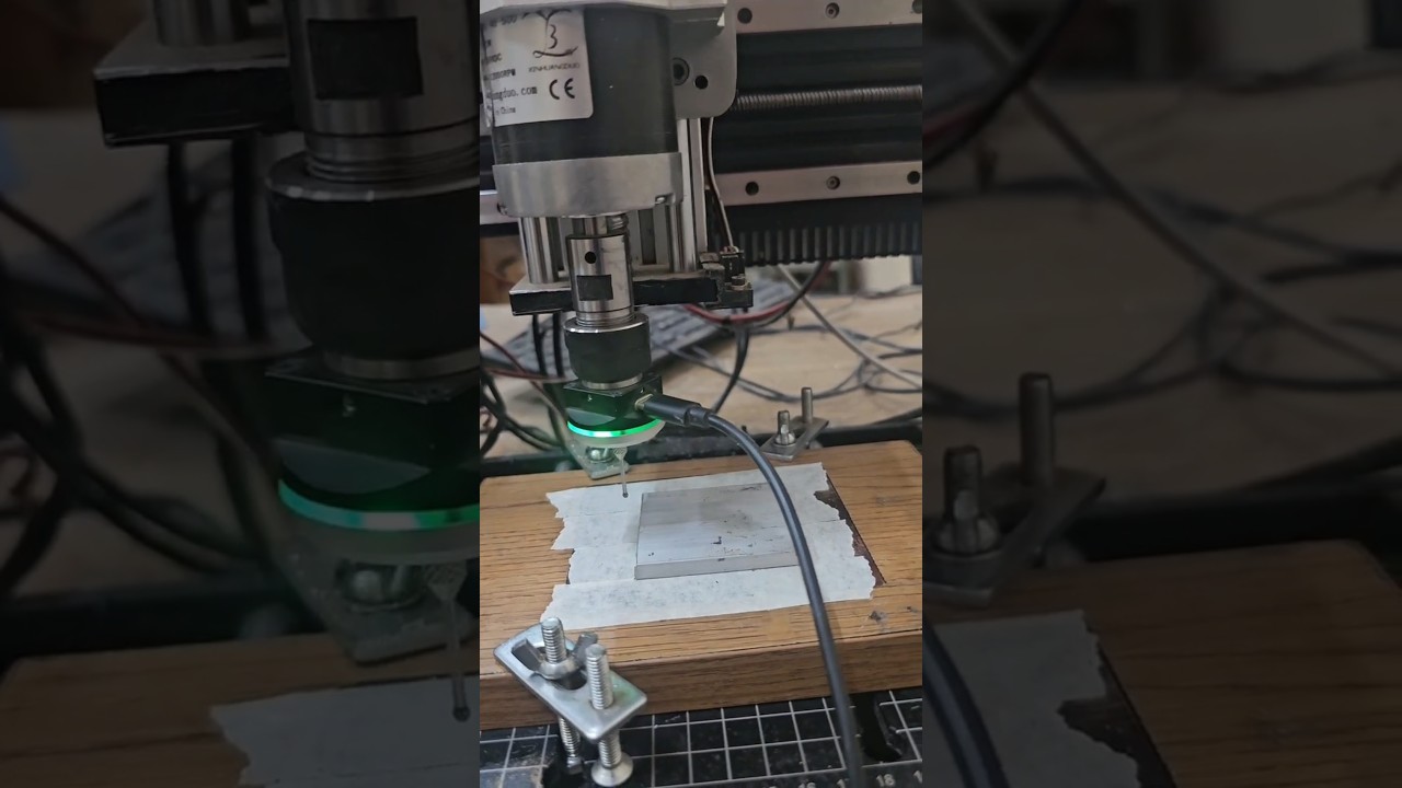 3D probe and manual ATC with toolsetter and auto tooloffset LinuxCNC. #linuxcnc #cncmill