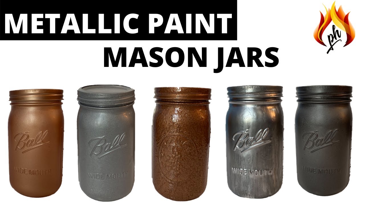 DIY Mason Jar Metallic Paint Colors | Home Decor Crafts