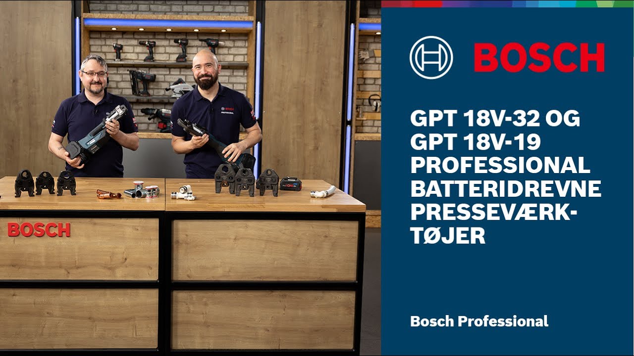 Alt om vores GPT 18V-32 Professional og GPT 18V-19 Professional Batteridrevne presseværktøjer