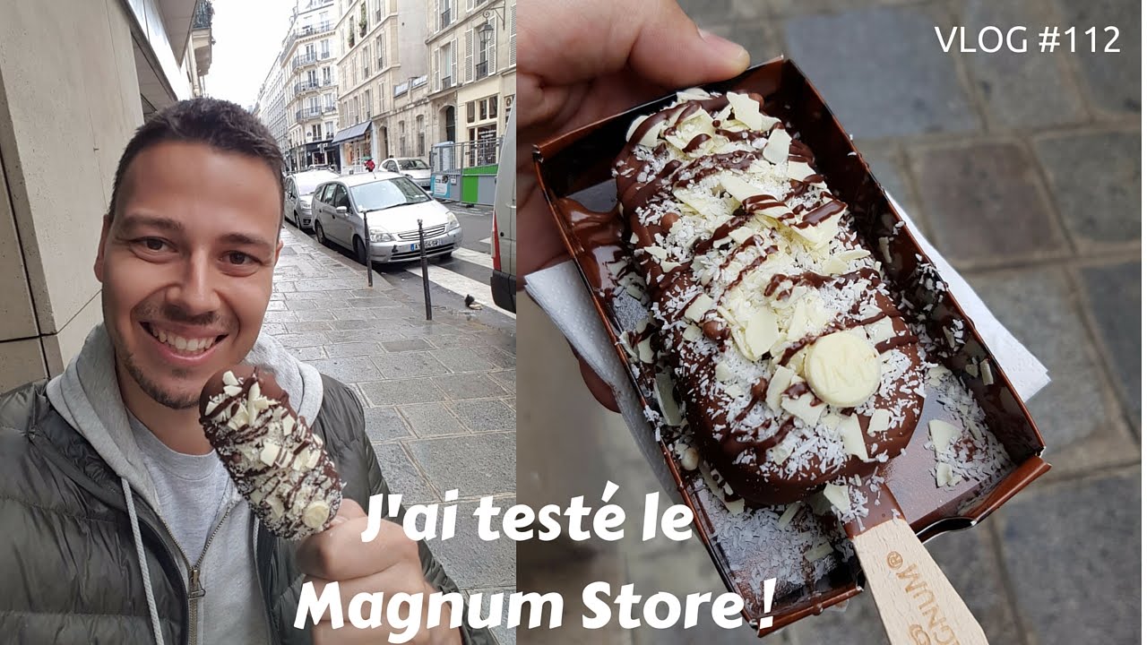 Je teste les glaces du Magnum Store VLOG 
