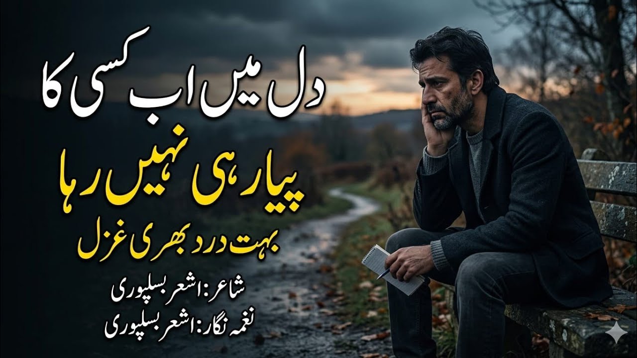 Dil me ab pyar ka asar hi nahi raha #ash_ar #ghazal #love #sad 