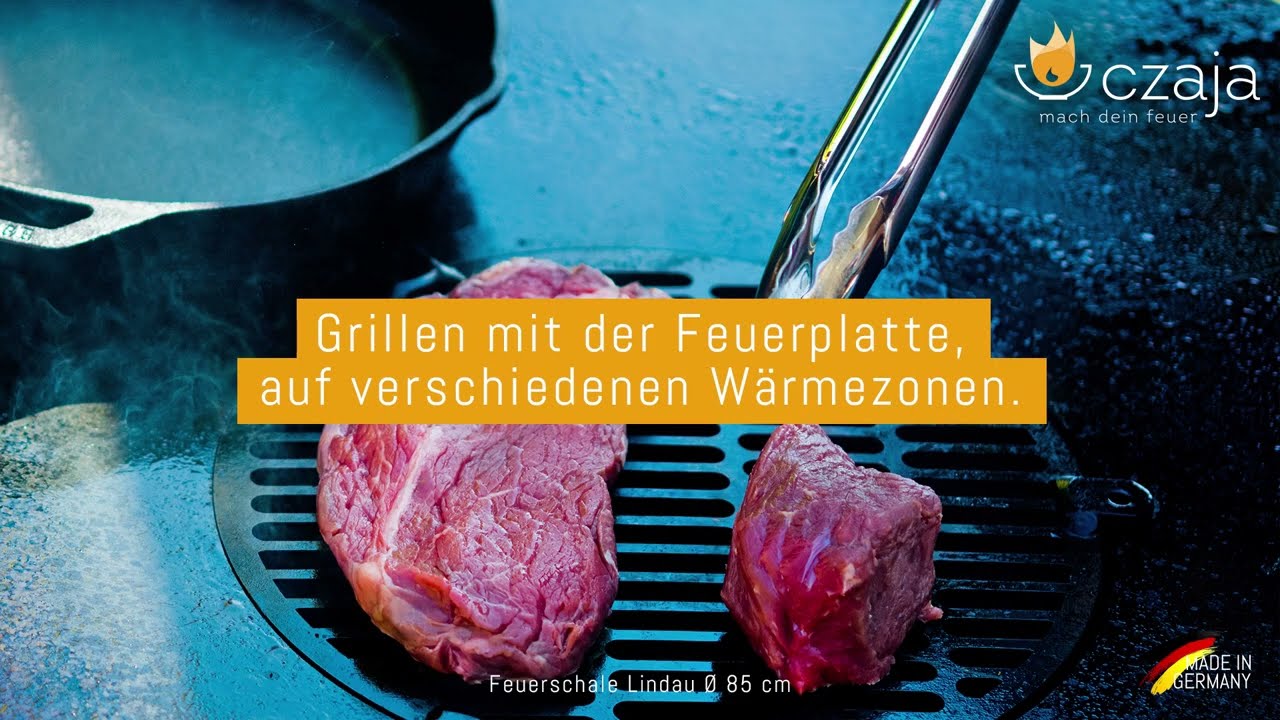 Czaja Feuerplattengrill Lindau - Feuerschale mit Feuerplatte als einzigartiger Grill