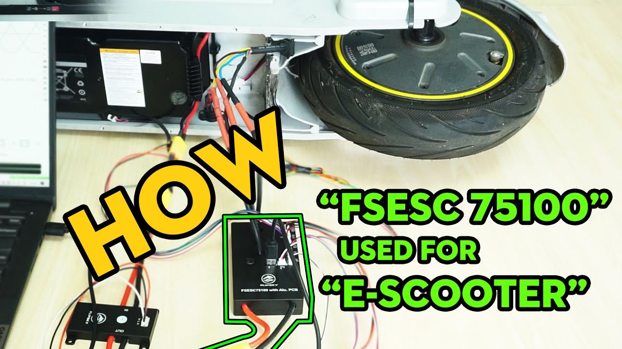 How to use FSESC 75100 Alu PCB for Electric Scooter l Flipsky