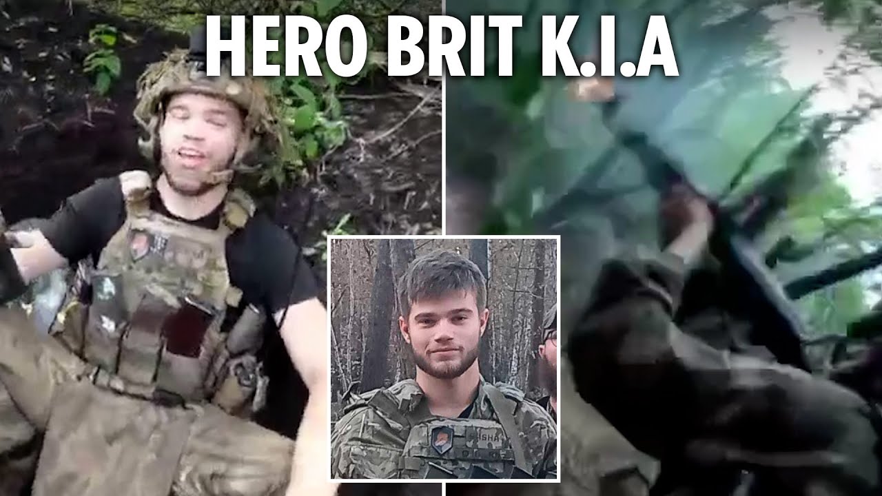 Dramatic footage of hero Brit sniper who died in Ukraine sacrificing his life to save comrades